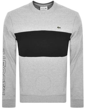 Lacoste Colourblock Classic-Fit Sweatshirt - Grey