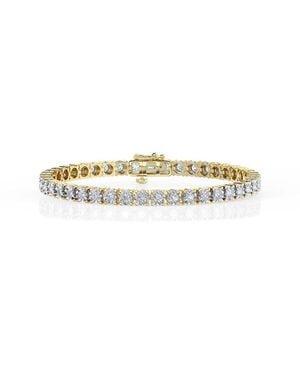 Brilliant Diamond 3 Cttw Round Lab Grown Diamond Tennis Bracelet - Metallic