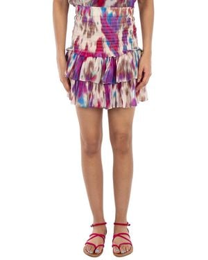 Isabel Marant Naomi Ruffle Skirt - Red