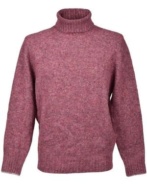 Brunello Cucinelli Grape Wool Blend Turtleneck Jumper, Brand Size 50 (Us - Purple