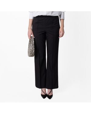 Loewe Mid Waist Straight-Leg Trousers - Black