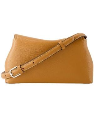 TOTEME T Lock Clutch - Brown