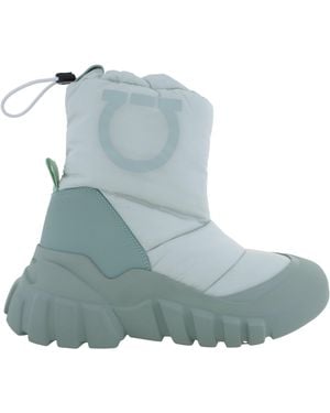Ferragamo Deode Gancini Padded Ski Boots - Blue
