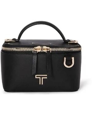 Tumi Lex Leather Mini Train Case Crossbody - Black