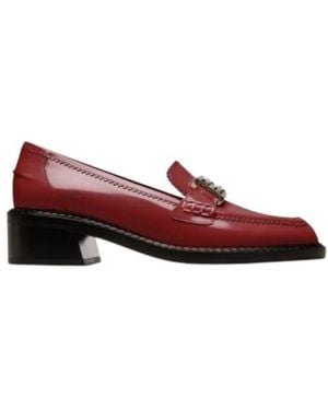 Bally Ellyane 35 Leather Loafers, Brand Size 36 Us - Red