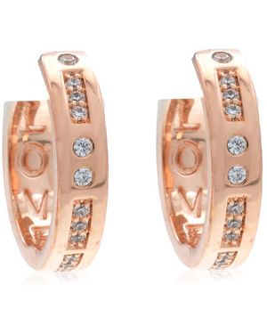 Apm Monaco Morse Code Love Hoop Earrings - Metallic