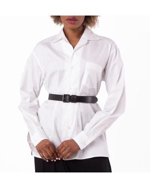 Bally Embroidered Logo Button-Up Shirt - White