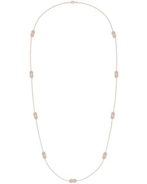 Fred Infinie 18K Rose 1.90 Ct Diamond Long Necklace - White
