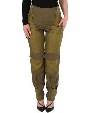 Burberry Dark Seaweed Cargo Trousers, Brand Size 2 (Us - Green