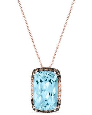 Le Vian Ladies Sea Aquamarine Necklaces Set - Blue
