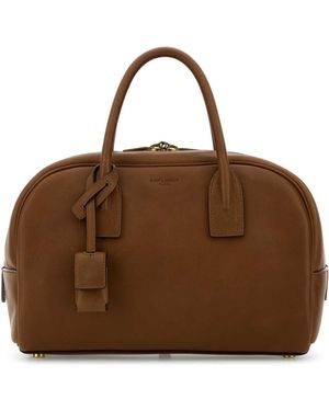 Saint Laurent Caramel Leather Handbag - Brown