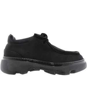 Burberry Creeper Lace-Up Derby Boots, Brand Size 39 Us - Black