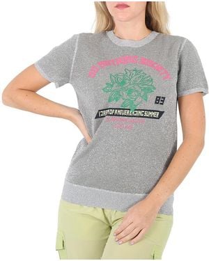 J.won J-Won Metallic Top T-Shirt - Grey
