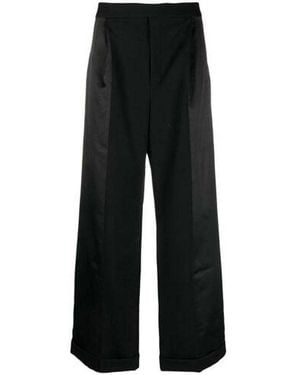 Saint Laurent Flared Tuxedo Pants, Brand Size 48 Us - Black