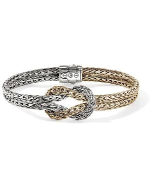 John Hardy Love Knot Bracelet, Sterling, 7Mm Size Um - Metallic