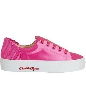 Charlotte Olympia Ladies Satin Sneakers, Brand Size 36 Us - Pink