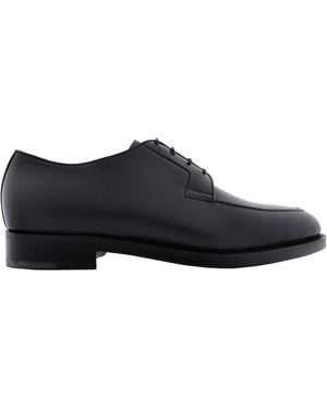Bally Wimbo Leather Schoenen Derby Shoes, Brand Size 10 Us - Black