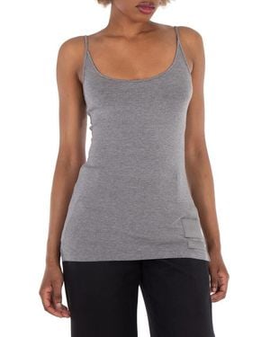 Burberry Equestrian Knight Thin Strap Tank Top - Gray