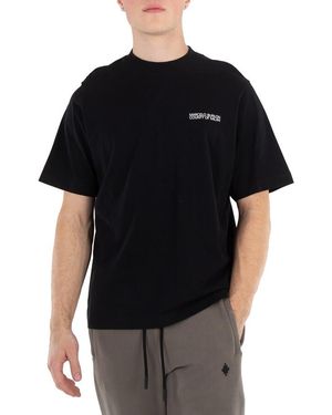 Marcelo Burlon Cotton Crewneck T-Shirt - Black