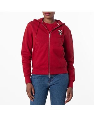 Burberry B Snake Cotton Zip Hoodie - Red
