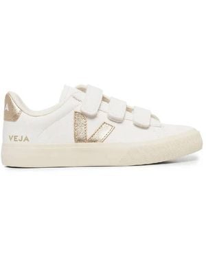 Veja Recife Logo Velcro Trainers - White