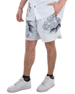 JW Anderson Jw Anderson Grape Print Swim Shorts - Blue