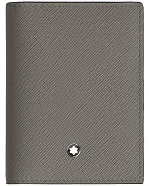 Montblanc Sartorial 4Cc Leather Card Holder - Grey