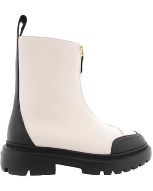 Bally Giuli Leather Zipped Ankle Boots, Brand Size 40 Us - Black