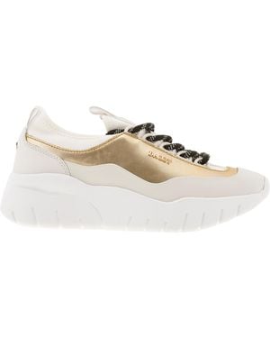 Bally Bienne Bikki Calf Laminated Trainers - Natural
