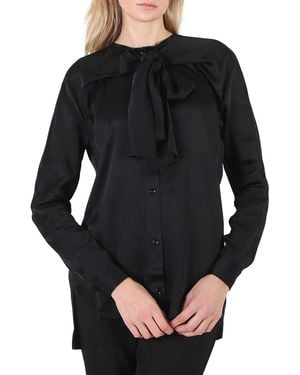 Atlein Ladies Cross Neckline Shirt, Brand Size 34 (Us - Black