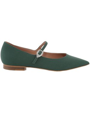 Malone Souliers Kate Grosgrain Mary-Jane Court Shoes - Green