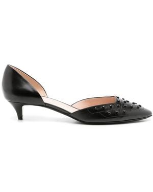 Tod's Tod's Studded 35Mm Pointed-Toe Pumps - Black