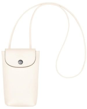 Longchamp Le Pliage Xtra Phone Case With Leather Lace - White