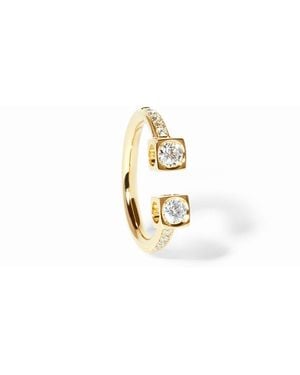 Dinh Van Le Cube Diamant Large Ring And Diamonds - Metallic
