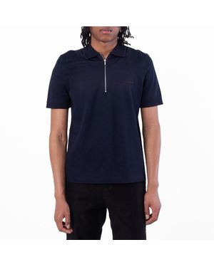 Ferragamo Ferragamo Short Sleeve Polo Shirt - Blue