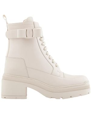 Ferragamo Ladies Multi-Color Boots, Us - Natural