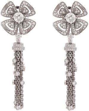 BVLGARI Fiorever 18 Kt Diamonds Earrings - White