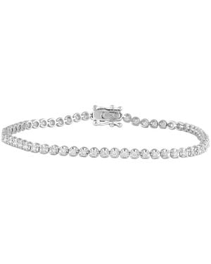 Brilliant Diamond Sterling 1.00 Cttw Lab Grown Diamond Tennis Bracelet For - Metallic