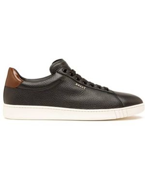 Bally Wilson Wildy Leather Low-Top Trainers, Brand Size 10 Us - Black