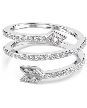 Swarovski Idyllia Mixed Cuts Motif Ring - Metallic