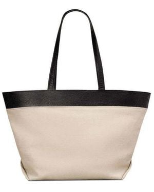 Ami Paris East West Logo Tote Bag - Natural