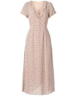 Polo Ralph Lauren Ruffle-Trim Floral Dress - Pink
