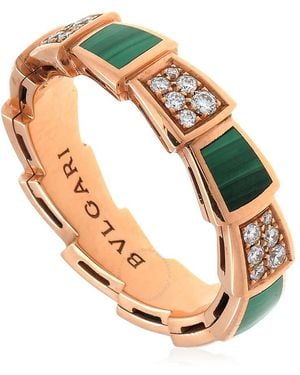 BVLGARI Serpenti Viper 18 Kt Rose Ring - Metallic