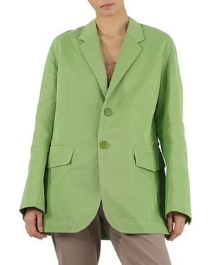 Petar Petrov Ladies Issa Single-Breasted Oversized Jacket, Brand Size 38 (Us - Green