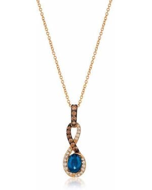 Le Vian Ladies Blueberry Sapphire Necklaces Set - Metallic