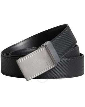 dunhill Automatic Racing Buckle 35Mm Chassis Leather Belt, - Black