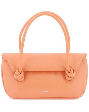 Jil Sander Patent Leather Small Shoulder Bag - Orange