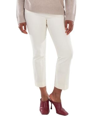 Max Mara Nepeta Wool Blend Pants, Brand Size 46 (Us - White