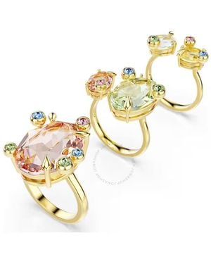 Swarovski Gema Multicoloured Ring Set (3) - Metallic