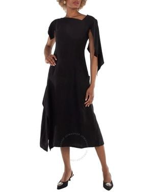 Yohji Yamamoto Asymmetric Dress, Brand Size 1 (X-Small) - Black